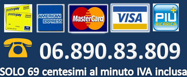 Chiama 0689083809 per ricaricare carta di credito